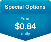 Special Options - From $0.84 daily