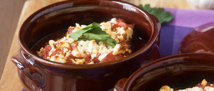 Greek Baked Eggplant with Tomato and Feta
