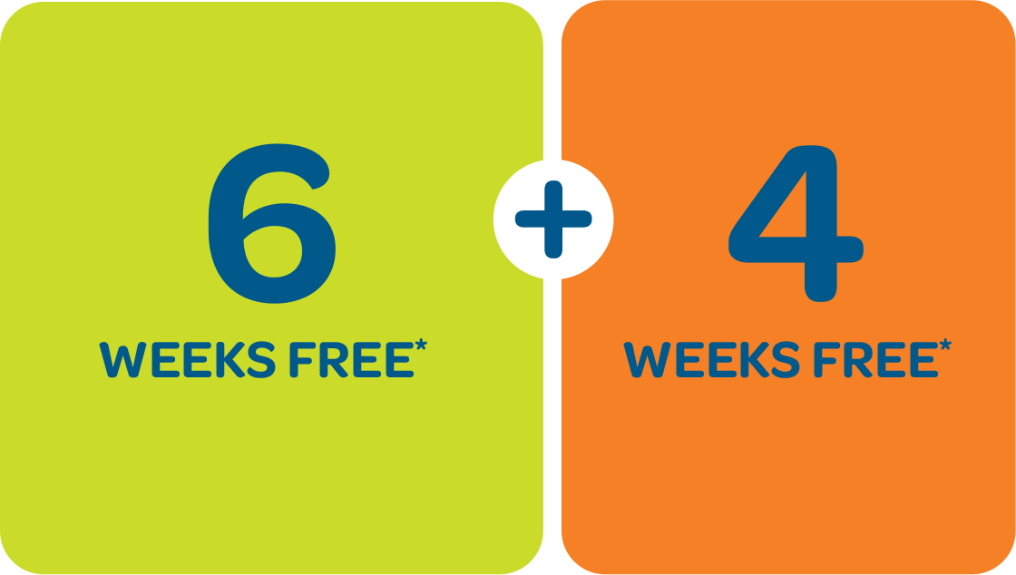 6 + 4 Weeks Free