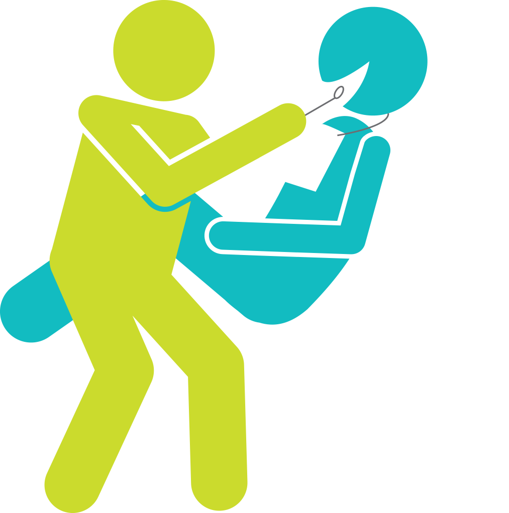 Person checking teeth